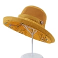 thumbnail image 2 of Women Mesh Sun Hats Summer Beach UV Protection Packable Wide Brim, 2 of 3