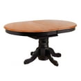 thumbnail image 3 of Sunset Trading Black Cherry Selections 66" Extendable Wood Dining Table in Black, 3 of 5