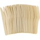 thumbnail image 1 of Zhuge Cuchillos de madera desechables - 50 piezas - 6" de largo Juego de cubiertos de madera biodegradables y compostables ecológicos Utensilios de madera, 1 of 5