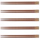 thumbnail image 2 of 1 juego de 5 pares de palillos de madera de hierro, palillos puntiagudos, vajilla, 2 of 6