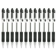 Zebra Z-Grip Retractable Ballpoint Pen - 1.0mm Nib - Black Ink - Pack of 12