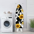 thumbnail image 3 of HELLHERO Household Iron Board Covers, Cow Sunflower Print Ironing Board Cover Protector Standard Size, Non Stick Scorch Resistant, Heat Resistance(15x54 Inch), 3 of 5