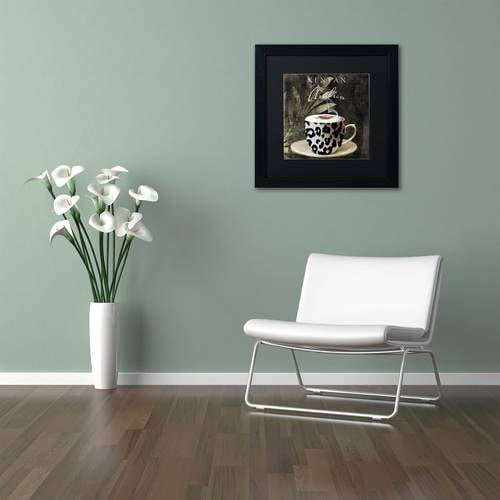 Trademark Fine Art "Afrikan Coffees I" Canvas Art by Color Bakery Black Matte, Black Frame