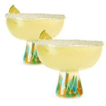 Segunda Vida Viajar Margarita Glasses, Birthday Wedding Gifts 10oz Set of 2