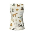 thumbnail image 5 of Picia Dogs Funny Pets Pattern Women's Workout Tank Top,Breathable Activewear,Slim Fit Athletic Top,Versatile Workout Moisture-wicking top-Large, 5 of 9