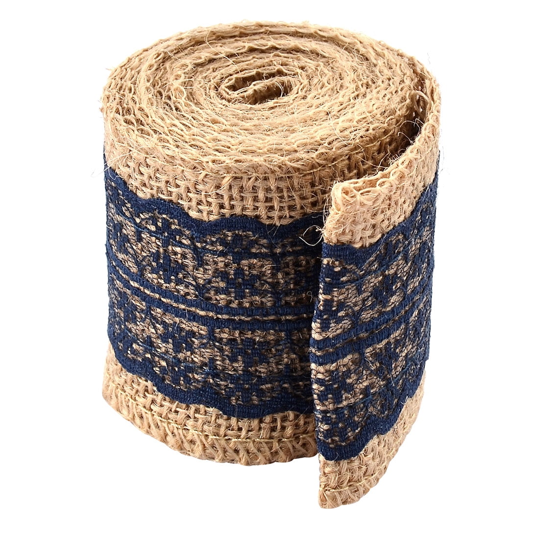 Wedding Burlap Strap Art Crafts Lace Ribbon Roll Trim Edge Navy Blue 2.2 Yards Walmart Canada