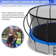 Coussin de protection trampoline de jardin 305 cm sécurité jeux bleu Coussin de protection trampoline de jardin 305 cm sécurité jeux bleu