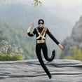 thumbnail image 4 of Michael Poseable Plush Doll – 11 Inch Soft Stuffed Figure with Wireframe, Bendable Pop Star Doll for Desk Display, Collectible Music Gift for Fan,1Pcs, 4 of 9