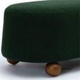 thumbnail image 4 of Pemberly Row Contemporary Upholstered Forest Green Boucle Large Ottoman, 4 of 6