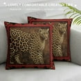thumbnail image 3 of COMIO  Throw Pillow Cover Case Beautiful Wild Leo Pattern Leopard Skin Shawl Animal Print Decorative Pillowcase Case Cushion Cover for Bed Couch, 3 of 5