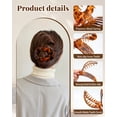 thumbnail image 5 of AWAYTR 6 PCS Oval Flat Hair Claw Clips for Women, Medium French Clips with Strong Grip, Non Slip Hair Clips for Thick & Thin Hair, 5 of 7