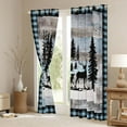 thumbnail image 3 of Castle Fairy Animal Deer Black Out Curtains for Children Teens Adults,Vintage Lodge Cabin Curtains Pack of 2 (42x63 Each),Woodland Wildlife Bedroom Curtains,Microfiber Bedroom Decor, 3 of 6