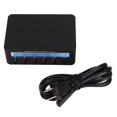 thumbnail image 1 of Estación de carga de teléfono Bloque de cargador USB 40W 6 puertos QC 3.0 Centro de carga con pantalla LCD para tableta de teléfono 100-240V, 1 of 8