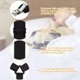 thumbnail image 4 of Sheet Straps, 4Pcs Fitted Sheet Clips Keeping Sheets Place, Bed Sheet Holders Black Straps for Twin, Full, Queen, King, 4 of 7