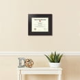 thumbnail image 2 of ArtToFrames 10x12 inch Diploma Frame - Framed in Traditional Cherry with Steps with Black and Gold Mats, Comes with Regular Glass and Sawtooth Hanger for Wall Hanging (D-4165-10x12), 2 of 4