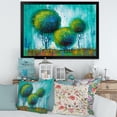 thumbnail image 3 of Designart 'Colourful Landscape Trees Impressionist II' Modern Framed Art Print, 3 of 4