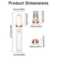 thumbnail image 2 of Women Face Epilator, 2 in 1Epilator for Women Rechargeable,Womens Electric Shaver, Hair Removal for Women Legs/Face/Bikini/Arms,Washable, 2 of 8