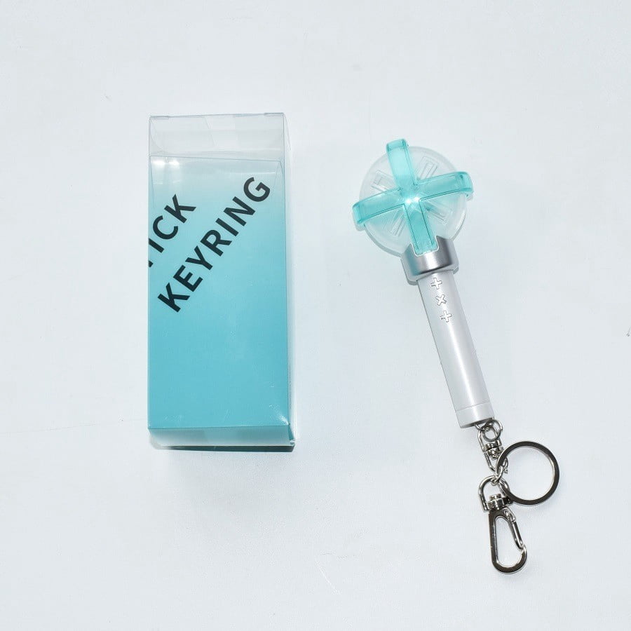 Kpop Idol TXT Mini Lightstick Keyring Glow Stick Keychains Pendant Fans MOA Gift
