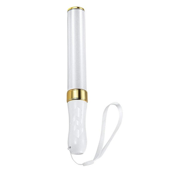Yunhgft LED Glow Light Sticks Strobe Baton Glow Stick with 15 Multicolor Battery Powered Golden