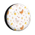 thumbnail image 1 of Fotbe Funny Chicken Funda de Llanta de Repuesto con Estampado, Engrosada, Ajuste Universal para Jeep, Remolque, RV, SUV, Camión-15 inch, 1 of 6