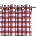 thumbnail image 2 of Red and White Farmhouse Buffalo Plaid Curtains,Light Filtering Curtains Rustic Home Decor Window Drapes Rod Pocket Privacy Panels for Bedroom,W37 x L95in,2 Panels, 2 of 7