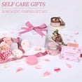 thumbnail image 2 of Set de regalo para spa EXTALOW Rose Scent con jabón, exfoliante, vela y más, 2 of 9