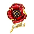 thumbnail image 1 of POINTERTECK Grande Broche Rouge Popy Épingle Fleur Diamante Broch Vintage Argent Cristal Cadeau, 1 of 6