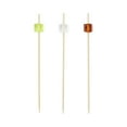 thumbnail image 2 of Assorted Bamboo Acrylic Block Skewer - 3 1/2" x 1/2" x 1/2" - 1000 count box, 2 of 3