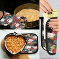 thumbnail image 5 of Yayeee Oven Mitts and Pot Holder Set of 2 Heat Resistant Kitchen Gloves Baking Hot Pad, Black Lucky Cat, 5 of 5