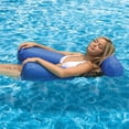 thumbnail image 3 of Chaise Longue d'Eau Gonflable Bleu Azur avec Accoudoirs – Pliable, Portable et Confortable, Conception de Matelas pour la Plage, la Piscine Ou la Rivière; Gonflage Rapide, Matériau Durable pour Adulte, Extérieur, 3 of 5