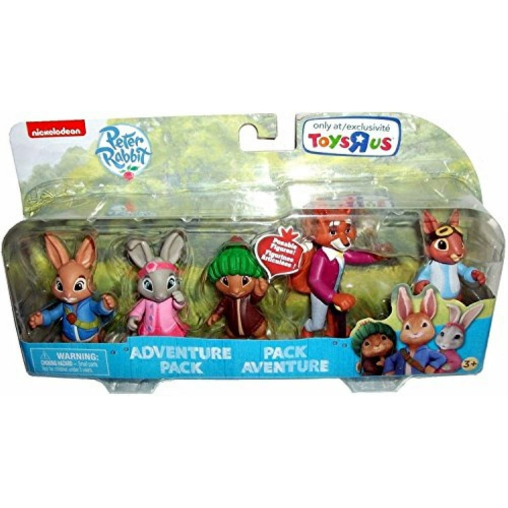 nickelodeon peter rabbit television show poseable figures, multi-figure