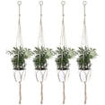 thumbnail image 4 of Indoor Outdoor Macrame Hanger - Handmade Woven Cotton Rope for Planters, 4 of 8