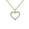 thumbnail image 3 of Lafonn Classic Sterling Silver Gold Plated Simulated Diamond Necklace (0.96 CTTW), 3 of 5