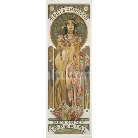 Mucha Moet And Chandon Poster Poster Print
