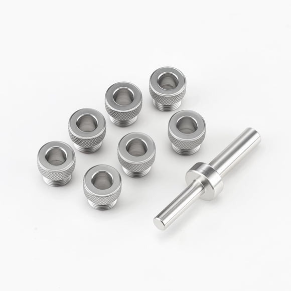 Kit de Accesorios para Plantilla de Pasadores de Estante RUITOOL con 7 Mangas de Taladro y 1 Pasador