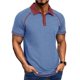 thumbnail image 1 of pstuiky camisetas para hombre, Blusa de manga corta con cuello vuelto, transpirable, con botones y color liso para hombre camisas casuales para hombre m, 1 of 7
