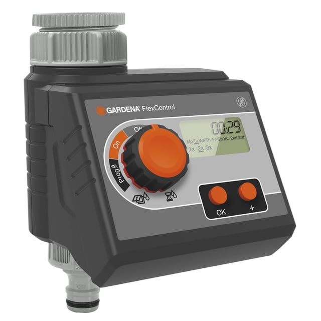1883-20.000.00 Gardena Water Computer Flexi Control - Upto 3 Cycles a Day - Removable LCD Screen - Easy to Program