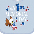 thumbnail image 4 of Inktastic My First Memorial Day Eagle Boys or Girls Baby Bib, 4 of 4