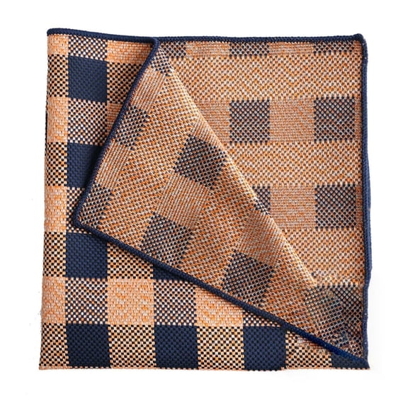 ZPAQI Tartan Pocket Square Handkerchief for Men Square Hankies Bandana 10inch