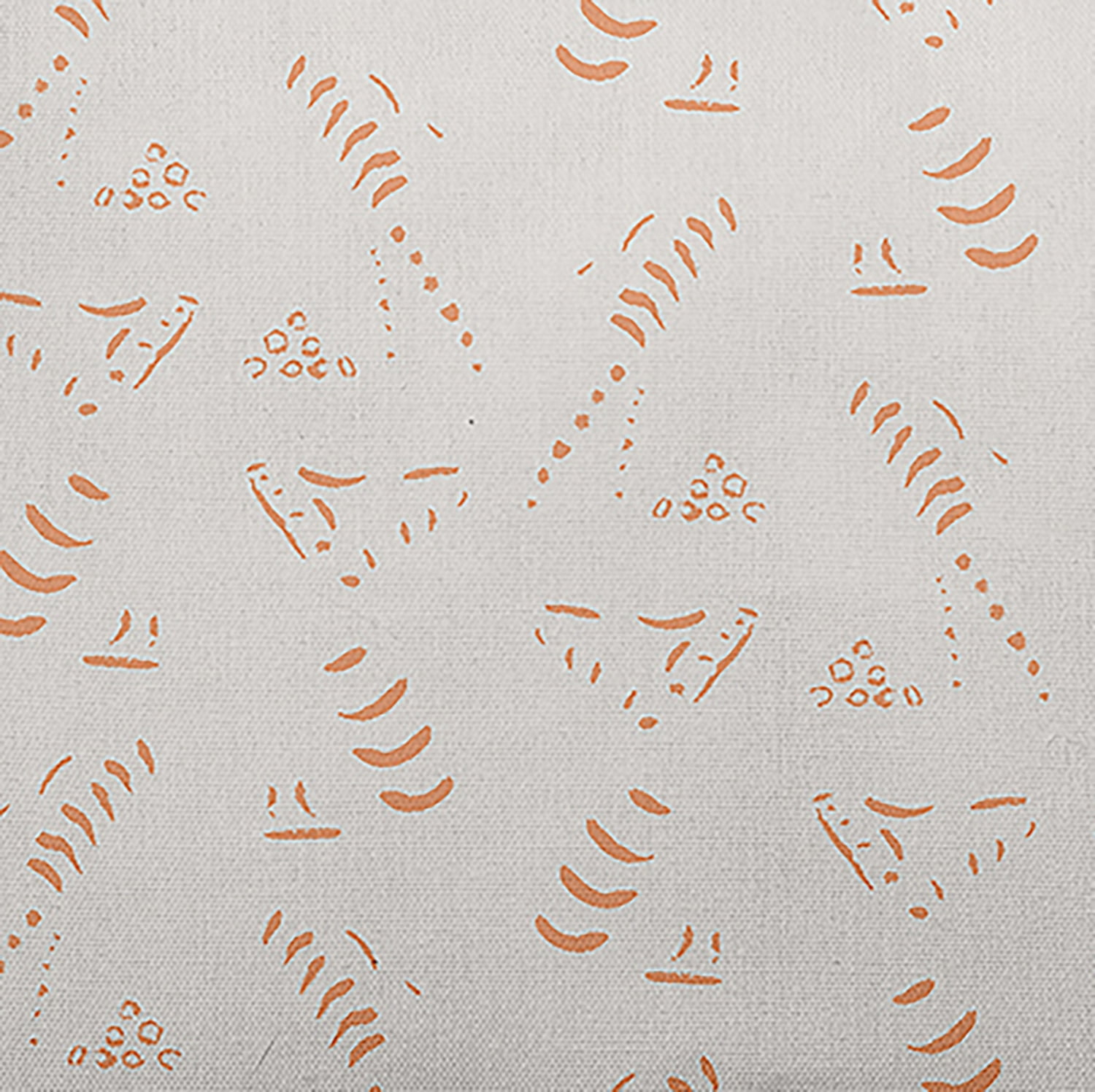Simply Daisy Muted Bongo Outdoor Pillow, Orange/White, 14 in x 20 in