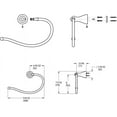 thumbnail image 2 of Pfister BRB-MB1K Marielle-Towel Ring, Brushed Nickel, 2 of 4