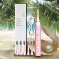 thumbnail image 6 of Komiseup Electric Toothbrush with 6 Brush Heads, 5 Cleaning Modes, Portable Fast Rechargeable Power Waterproofs Electric Toothbrush for Women Men Travel, 6 of 7
