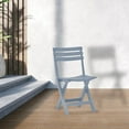 thumbnail image 6 of Aria Home Terrasse Outdoor Folding Chairs, UV Resistant Resin, Set of 4, Light Gray, 6 of 9