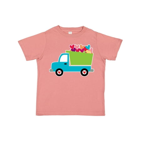 

Inktastic Valentine s Day Heart Truck Gift Toddler Boy or Toddler Girl T-Shirt