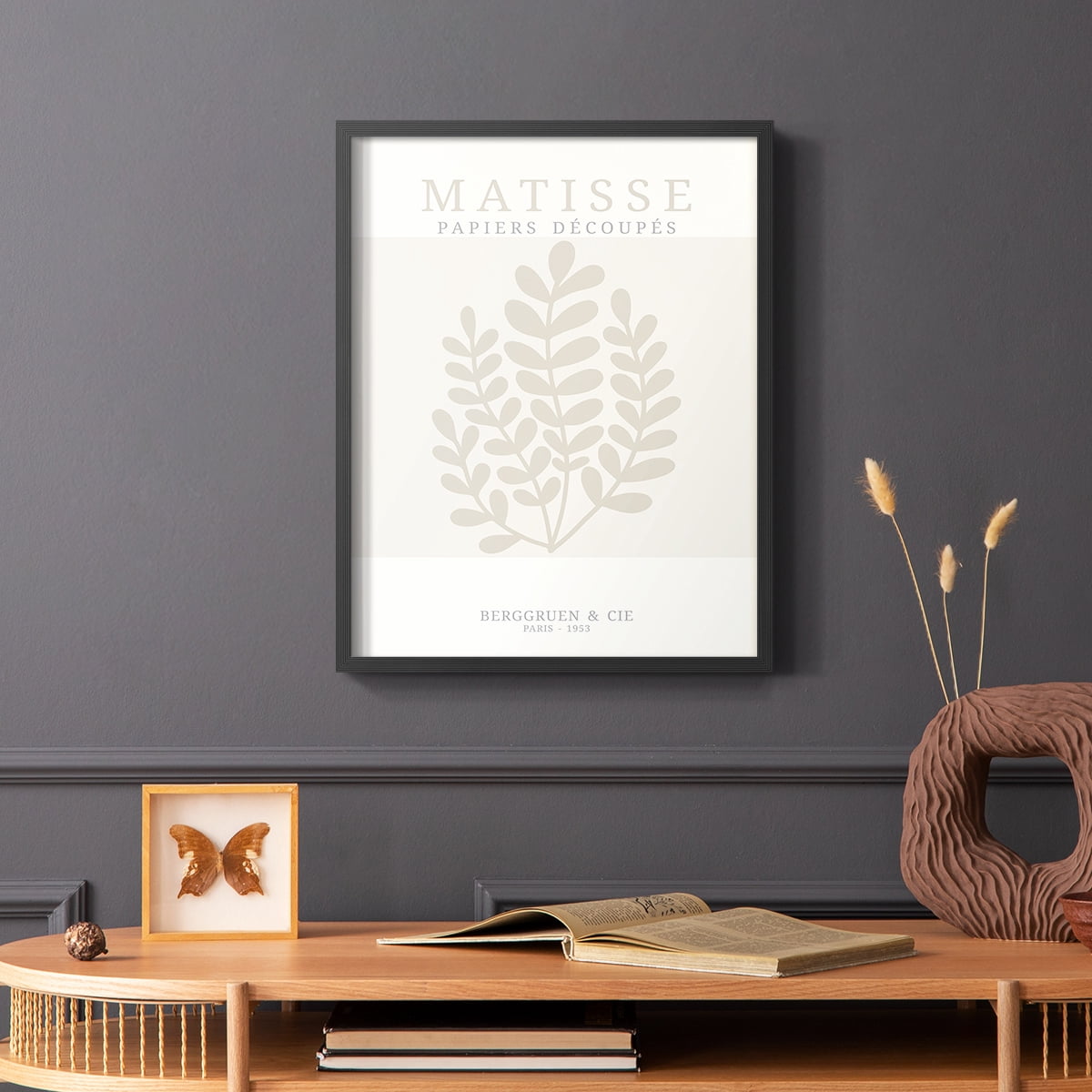 Matisse CDXVII in Black Solid Wood Framed Print No Nail Hanging