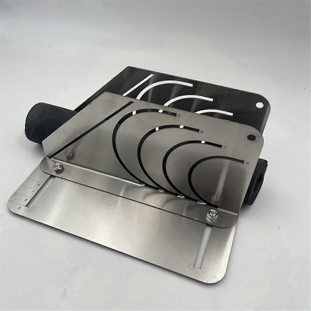 Leefasy 45° Rubber Insulation Pipe Cutter – Stainless Steel Cutting Guide With Clear Scale, Adjustable Size 20-50mm, For HVAC Foam Pipe Installation