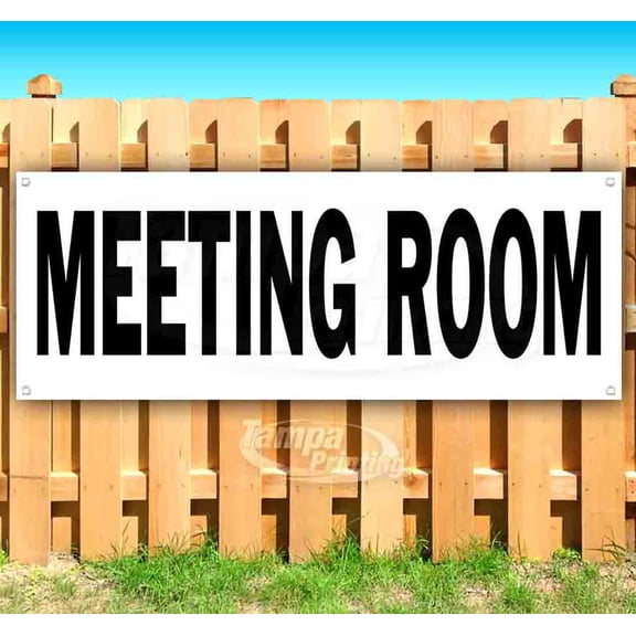 Meeting Room 13 oz Vinyl Banner With Metal Grommets