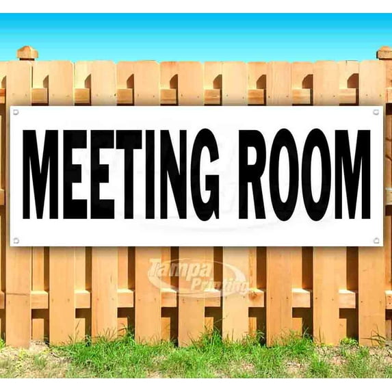 Meeting Room 13 oz Vinyl Banner With Metal Grommets