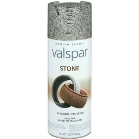 Valspar Brand 465-11445 SP 12 Oz Gotham Gray Stone Spray Paint - Pack of 6