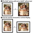 thumbnail image 3 of Americanflat 16x20 Picture Frame with Polished Plexiglass with 12x16 Mat 5 Pack Display Photo Galleria - Black, 3 of 8